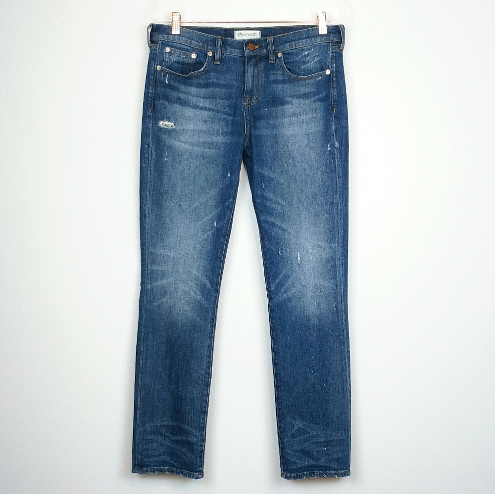Madewell | Slim Boyjean Distressed Boyfriend Jeans